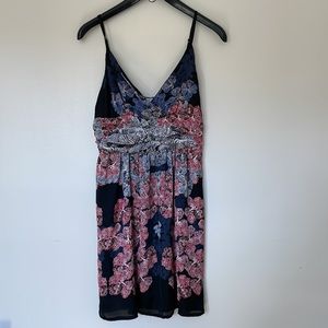 Imaginary Voyage Satin Mini Dress. Junior Large